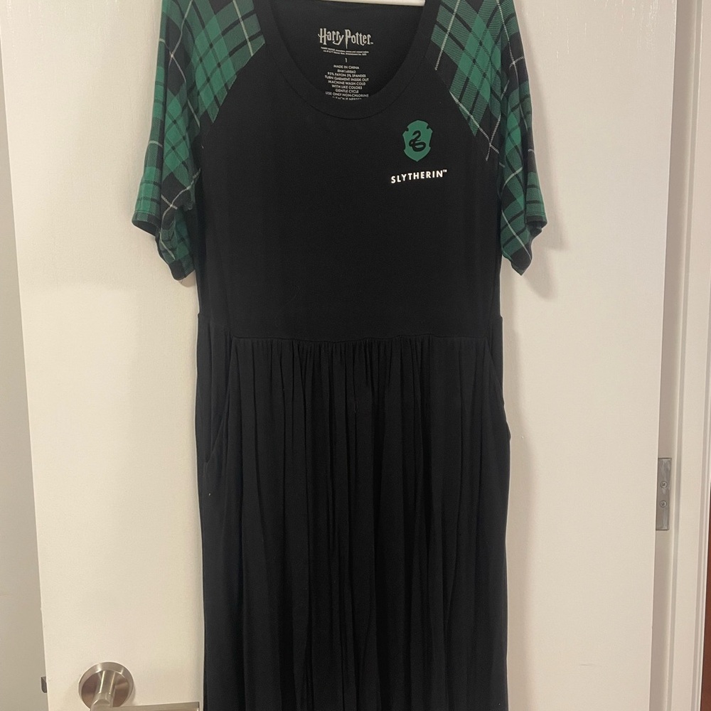 Torrid Black and Green Slytherin Dress